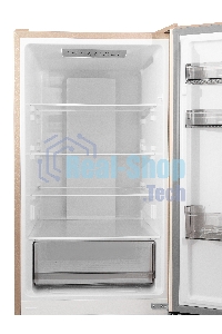 Холодильник Smile SRF348BGT бежевый мрамор двухкамерный 215/95 л морозилка снизу, No Frost