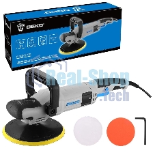 Шлифмашина полировальная сетевая DEKO P1500-D PRO, 180мм, 1500 Вт