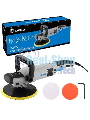 Шлифмашина полировальная сетевая DEKO P1500-D PRO, 180мм, 1500 Вт