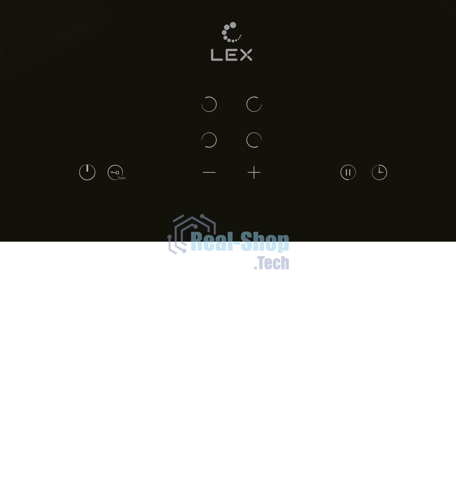 Электрическая варочная панель LEX EVH 640A BL Hi-Light, независимая, черный