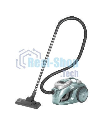 Пылесос Eurostek EVC-3007 изумрудный, 400/2600 Вт, уборка сухая, пылесборник контейнер 2.5 л