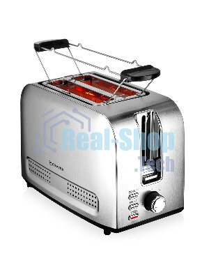 Тостер BRAYER BR2110 серебристый, 850 Вт, 2 слота