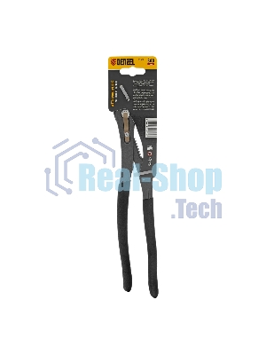 Клещи переставные Denzel кнопочный механизм, обливные рукоятки, 300 мм