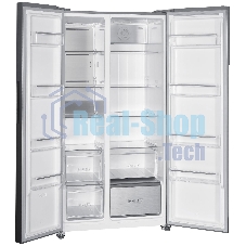 Холодильник ARDO RMA791581EX2 серый двухкамерный 365/217л морозилка слева, No Frost, Side by Side