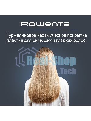 Выпрямитель для волос Rowenta Easyliss Pure SF1628F0 белый/серый, 25 мм, 200 °C, 1 режим