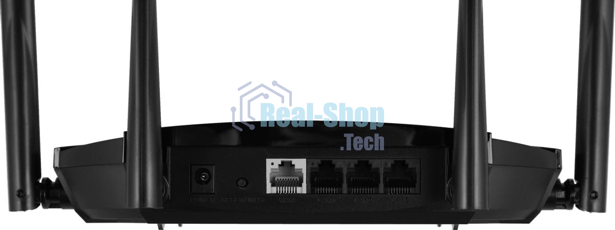 Роутер Mercusys MR70X AX1800 Dual-Band WiFi 6 Router, 574 Mbps at 2.4 GHz + 1201 Mbps at 5 GHz,4× Fixed External Antennas, 3× Gigabit LAN Ports, 1× Gigabit WAN Port, 1024-QAM, OFDMA, Router/Access Point Mode, MU-MIMO, WPA3, TWT, BSS Color
