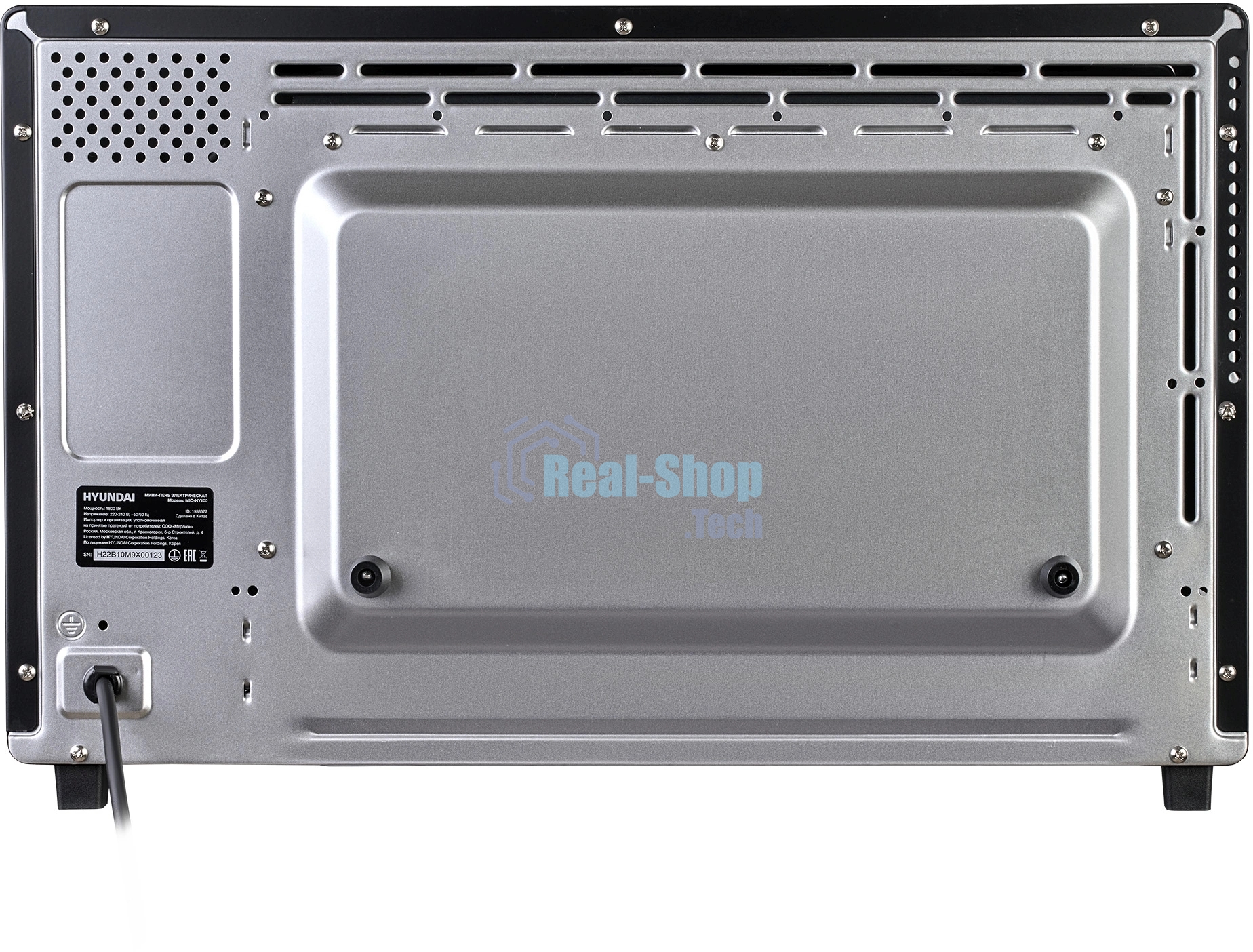 Мини-печь Hyundai MIO-HY100 38л. 1800Вт черный