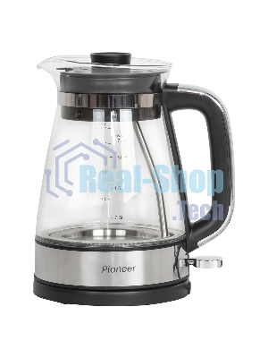 Чайник электрический Pioneer KE805G 1.7 л, 2200 Вт, серебристый