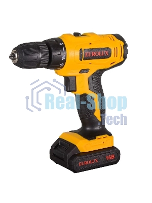Дрель-шуруповерт аккумуляторная Eurolux ДА-16DU-2