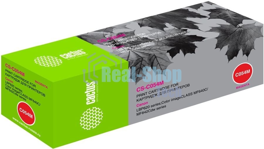 Картридж лазерный Cactus CS-C054M пурпурный (1200 стр.) для Canon LBP 621Cw/623Cdw/641Cw/643Cdw