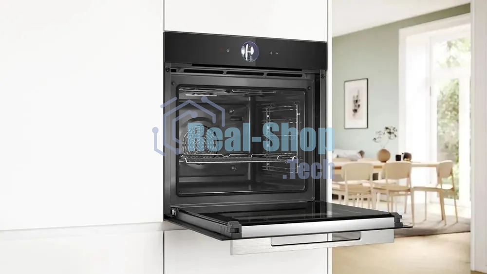 Встраиваемый духовой шкаф электрический Bosch HBG7764B1 черный