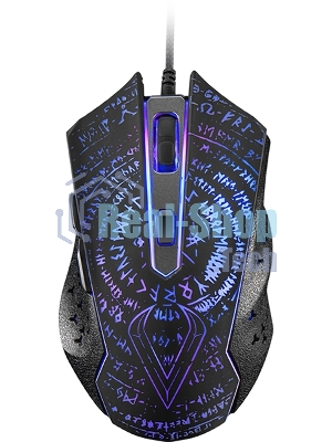 Мышь проводная Qumo Valhalla M35 черный, 3200 dpi, USB, кнопки - 6