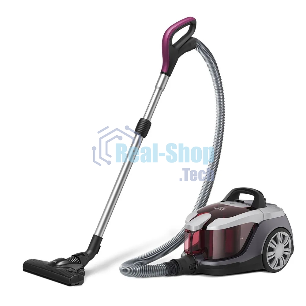 Пылесос BQ VC1610C Xtreme Power серый-фиолетовый, 500/1600 Вт, уборка сухая, пылесборник контейнер, 2.5 л