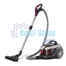 Пылесос BQ VC1610C Xtreme Power серый-фиолетовый, 500/1600 Вт, уборка сухая, пылесборник контейнер, 2.5 л