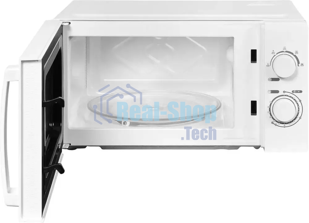 Микроволновая печь Hyundai HYM-M2005 белый, 20 л, 700 Вт, переключатели - поворотный механизм