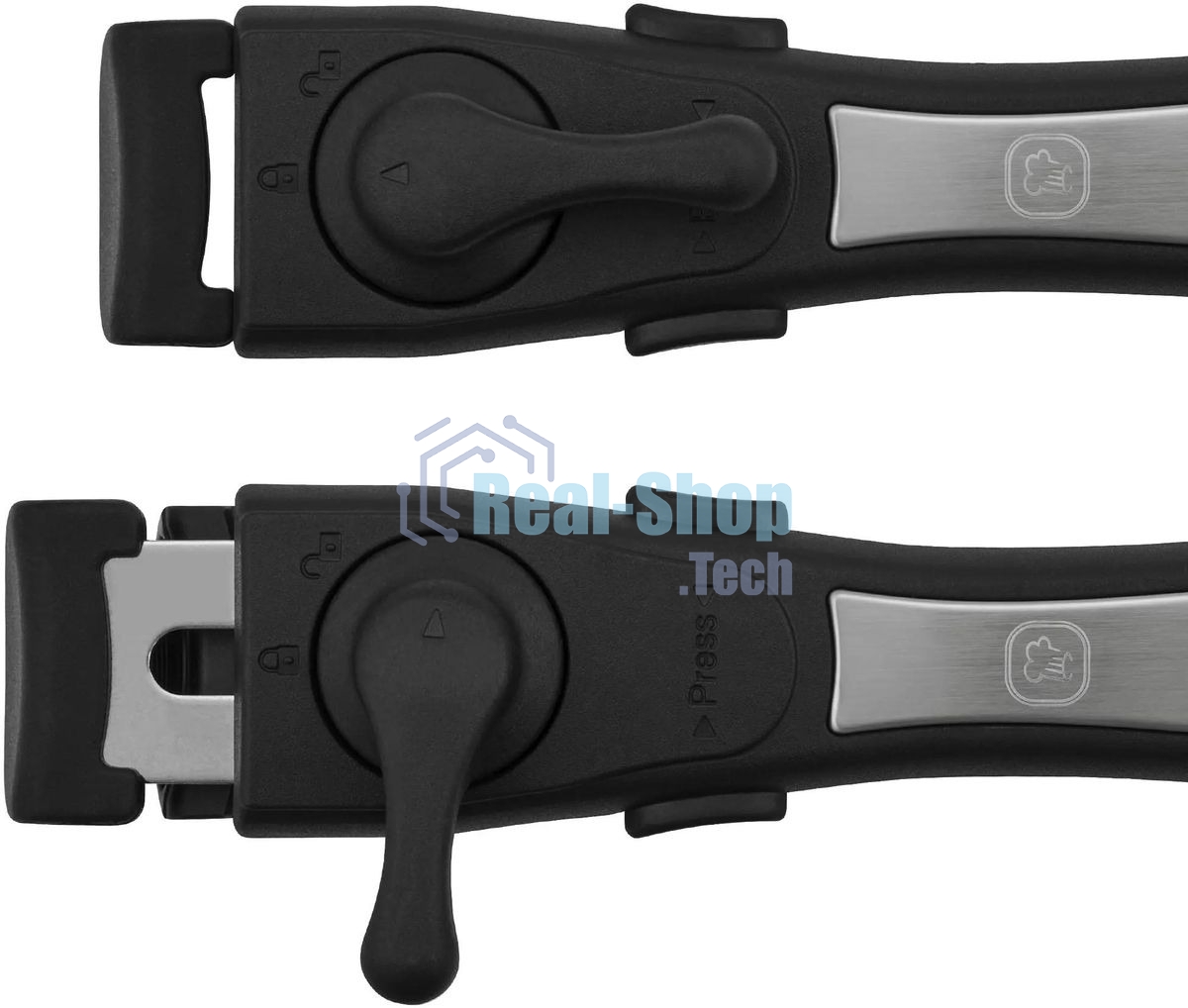 Набор Rondell RDS-1315, 5 предм: Кастрюли б/кр 16 см (1,4 л), 20 см (2,8 л), сковороды б/кр 26x5 см, 28x5 см, съемная