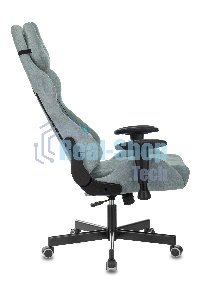Кресло игровое Бюрократ VIKING KNIGHT LT28 FABRIC серо-голубой крестовина металл/пластик
