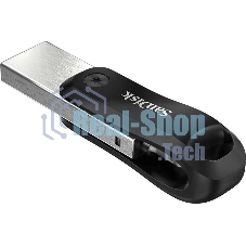 Флешка USB SanDisk IX60N iXpand Go (SDIX60N-064G-GN6NN), 64Gb, USB 3.0/Lightning, R/W 150/70, черный/серебристый