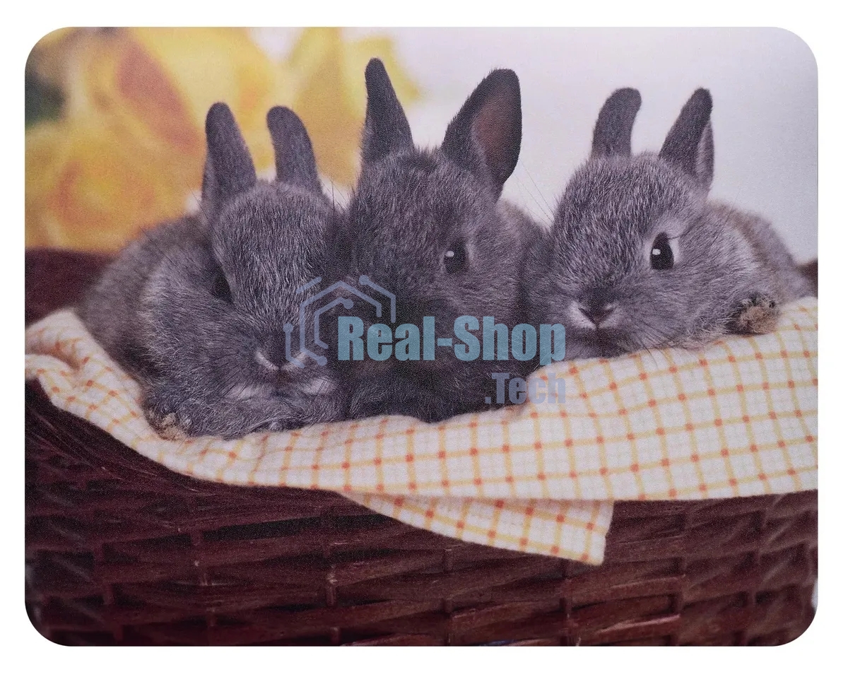 Коврик для мыши Buro BU-M40092 рисунок/кролики