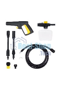 Мойка высокого давления 130/70 бар, KOLNER K140F, на 4 колесах, 1600Вт, 480л/ч, метал.помпа, шланг ВД 5м, кабель 5м, самовсас, Auto stop (пеногенератор)