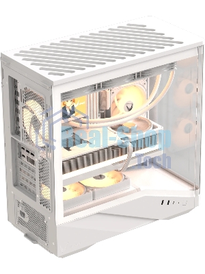 Компьютерный корпус Formula V Line Crystal U9 PA White, ATX, TYPE-C*1, USB3.0*2, Curved Glass, SIDE 3x PERFORMANCE ARGB, REAR 1x PERFORMANCE ARGB