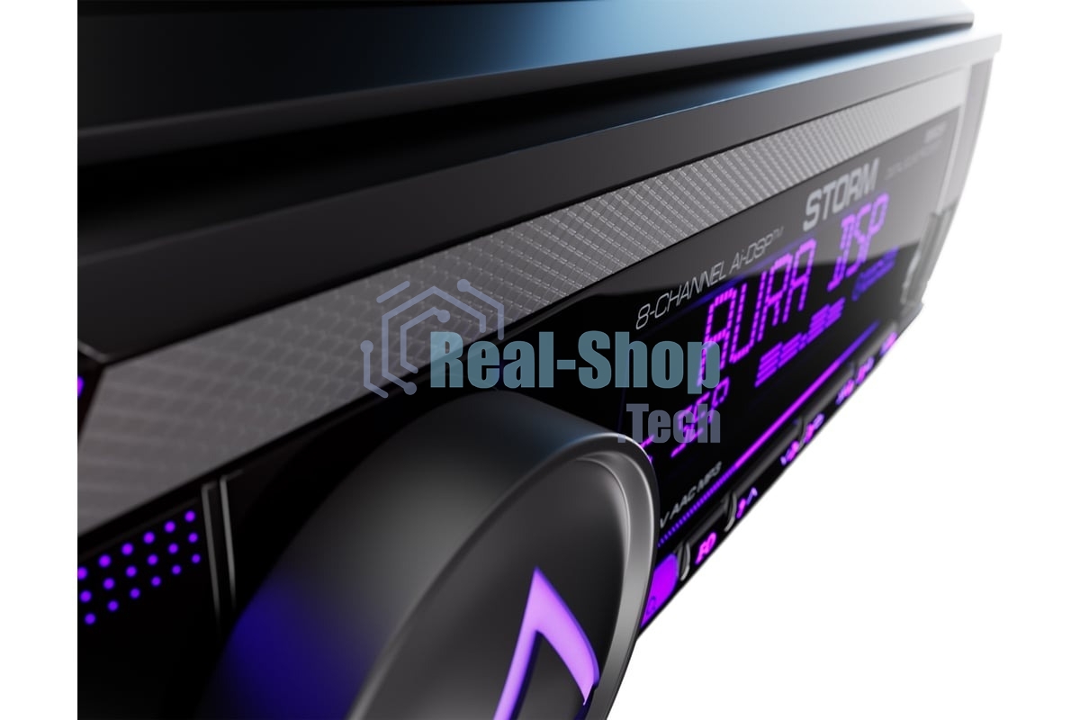 Автомагнитола AURA STORM-866DSP, 1 DIN, Bluetooth, USB Type-A, AUX, пульт ДУ