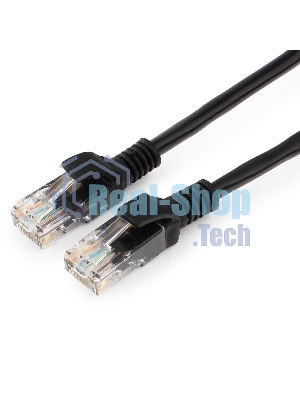 Патч-корд медный UTP Cablexpert PP10-3M/BK cat.5e, 3м, литой, многожильный, черный