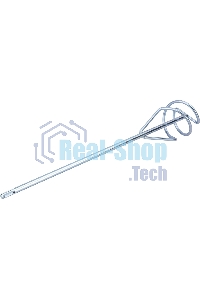 Миксер для песчано-гравийных смесей Denzel, 80 х 450 мм, оцинкованный, хвостовик SDS Plus