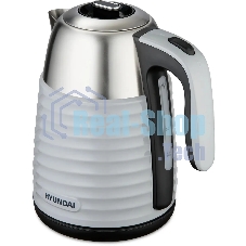 Чайник электрический Hyundai HYK-S4804 1.7л. 2200Вт серый/черный корпус: металл
