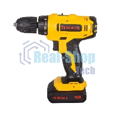 Дрель-шуруповерт аккумуляторная Eurolux ДА-16DU-2