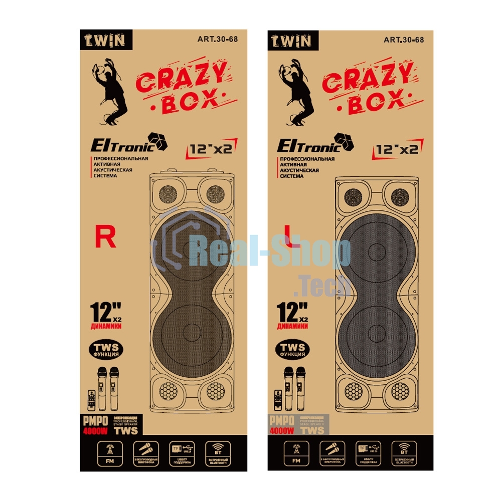 Колонка ELTRONIC (30-68) CRAZY BOX 4000 - 12