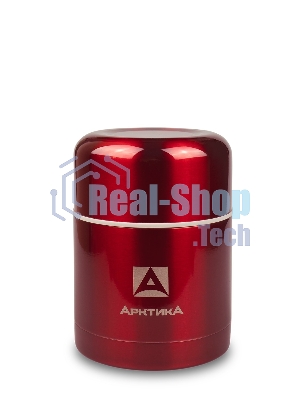 Термос Арктика 302-500 красный, широкое горло 0,5 л для супа и еды, холод/тепло 12 ч