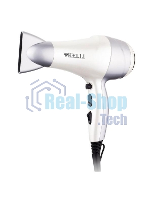 Фен Kelli KL-1110 белый/серебристый, 2400 Вт