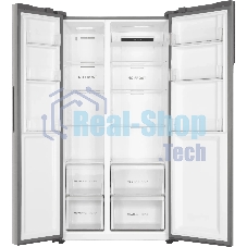 Холодильник Haier HRF541DM7RU серебристый двухкамерный 337/167л морозилка сбоку, No Frost, Side by Side