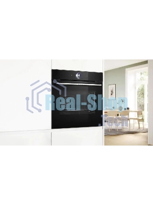 Встраиваемый духовой шкаф электрический Bosch HBG7764B1 черный