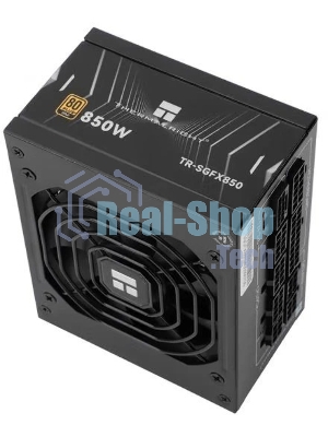 Блок питания Thermalright, 850W 80+ Gold (SFX, 3.1, PCIe 5.1, Full modular, 1x24(20+4)pin, 1xCPU 8(4+4)pin, 2xPCIe*2 8(6+2)pin, 1x12VHPWR PCIe 5.1 12+4pin 600мм, 3xSATA3, 3xMOLEX4pin, Active, 92x92mm, 100x125x64mm, APFC, OPP, OVP, OTP, OCP, SCP, UVP, black)