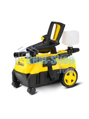 Мойка высокого давления 130/70 бар, KOLNER K140F, на 4 колесах, 1600Вт, 480л/ч, метал.помпа, шланг ВД 5м, кабель 5м, самовсас, Auto stop (пеногенератор)