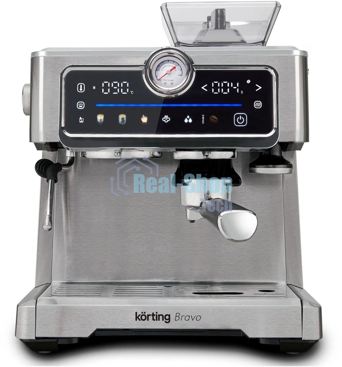 Кофемашина Korting KCM 1013 SA Bravo, нержавеющая сталь