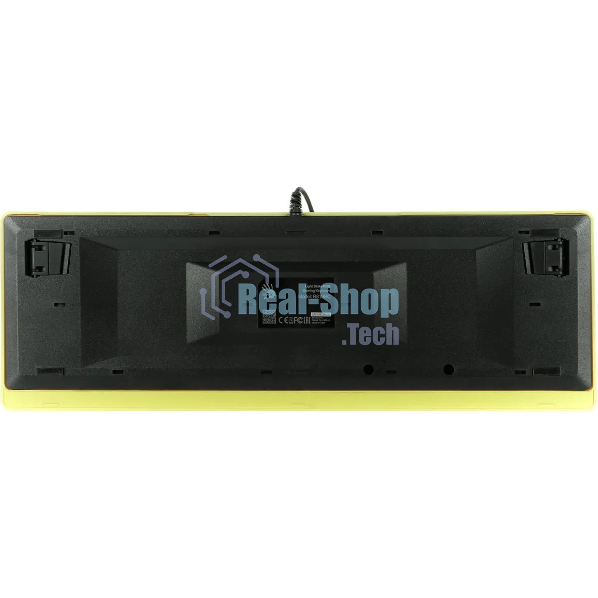 Клавиатура проводная A4Tech Bloody B810RC Punk USB желтый/черный