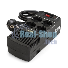 Стабилизатор ExeGate Power AD5000-1000 (1000VA/500W, диапазон 150...280В, 4 евророзетки)