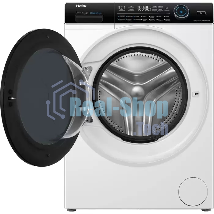 Стиральная машина с сушкой Haier HWD100-B14979 белая, загрузка фронтальная 10кг, 1400 об/мин., класс: B