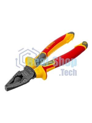 Плоскогубцы комбинированные Denzel диэлектрические трехкомпонентные рукоятки до 1000 В, 180 мм