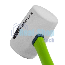 Киянка резиновая Сибртех 680 г, белая резина, фибергласовая рукоятка