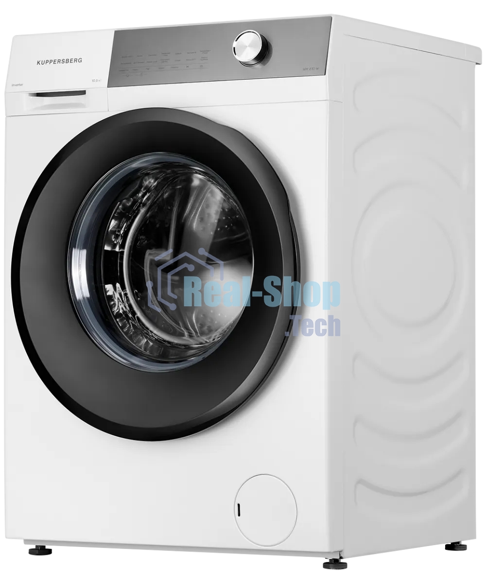 Стиральная машина Kuppersberg WM 610 W белая, загрузка фронтальная 10.5кг, 1400 об/мин., класс: A+++