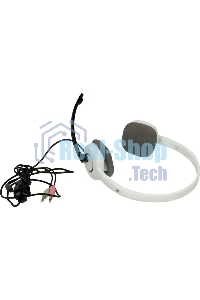 Гарнитура проводная с микрофоном Logitech H150 белый/черный 1.8м накладные оголовье (981-000453)