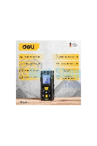 Лазерный дальномер Deli DL4169 (Диапазон измерения 0,05~60м, точность измерения: ±3мм)