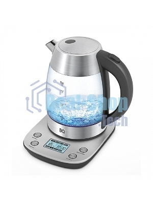 Чайник электрический BQ KT1703G черный/стальной, Мощность: 2200 Вт, Oбъем: 1.7 л