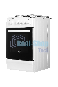 Плита газовая Kraft KF-FSK5404AGWG белый, конфорок 4 газовых, духовка 58 л, 50 см x 87 см x 63 см