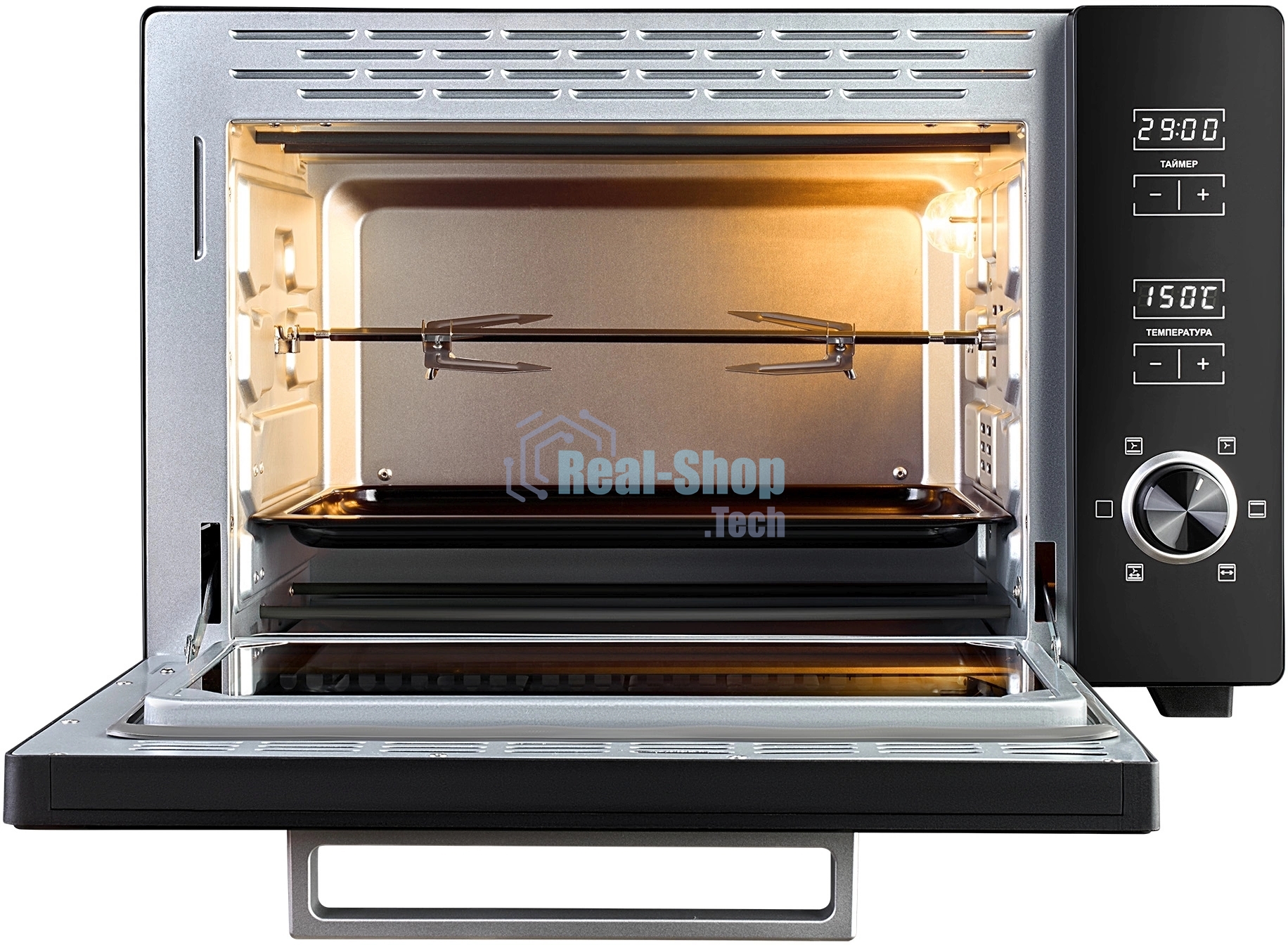 Мини-печь Hyundai MIO-HY100 38л. 1800Вт черный