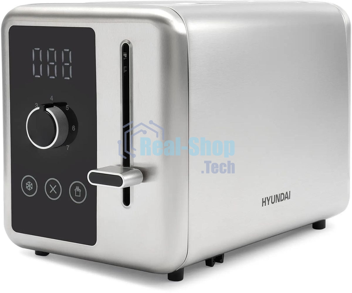 Тостер Hyundai HYT-3305 800Вт черный/серебристый